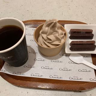 コーヒー&チョコレートセット(ホテルショコラ ららぽーと甲子園 - チョコレート専門店・カフェ（ドリンク・スイーツ）)