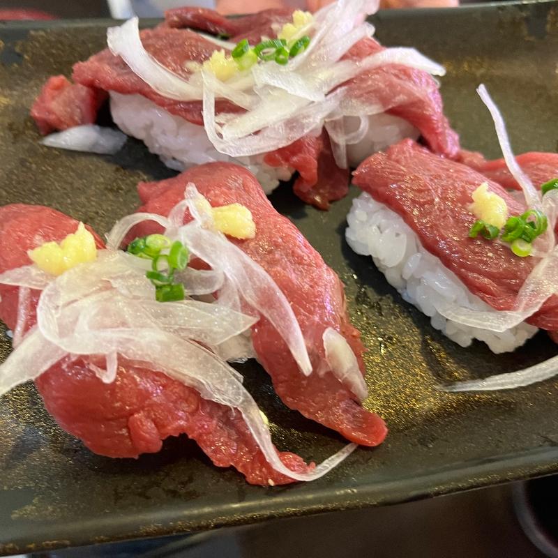 （熊本名物）馬刺し(海鮮特急レーン　寿司じじや山鹿店)