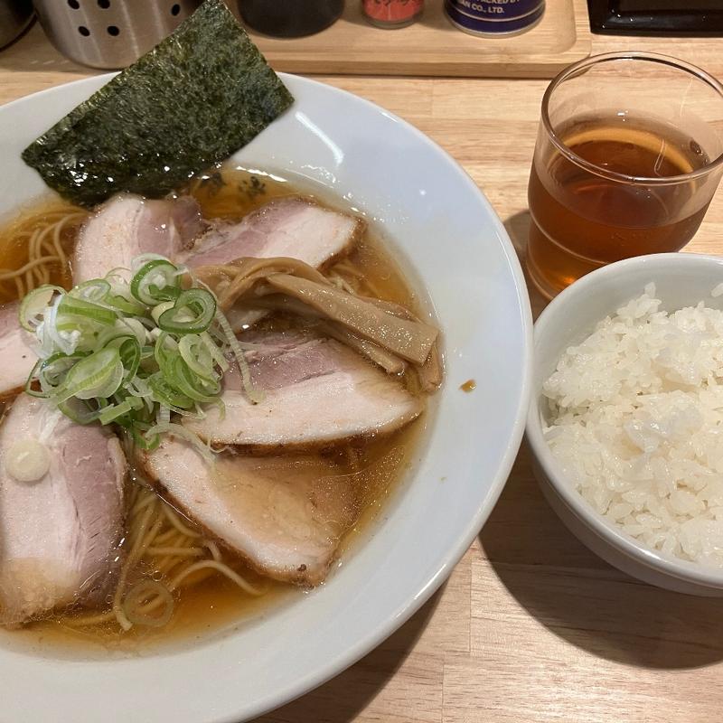 チャーシューラーメン+ライス小(ふる川食堂)