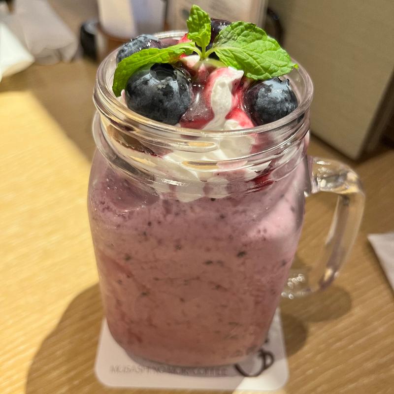 ブルーベリースムージー(むさしの森珈琲 旭川大雪通店)
