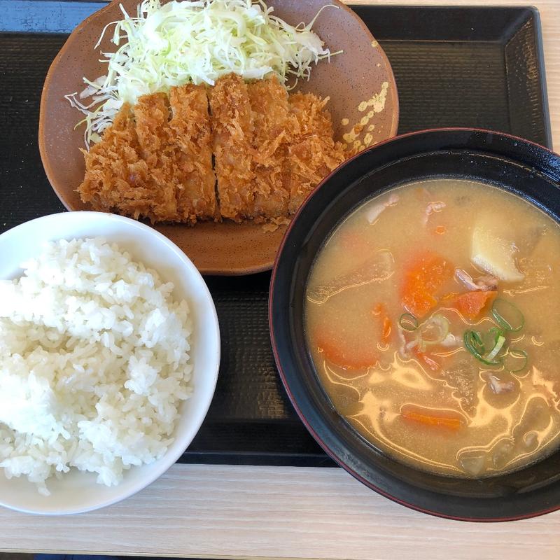 どん汁定食【ロースカツ】(かつや 群馬太田店 )