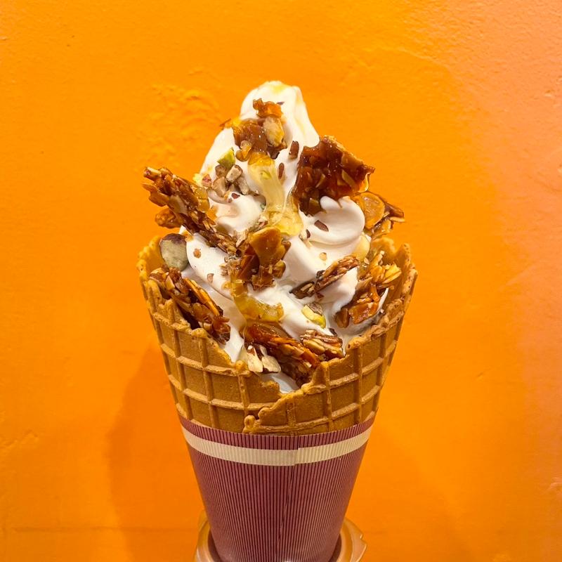 はちみつと3種のナッツのミルクソフト(レティエ)