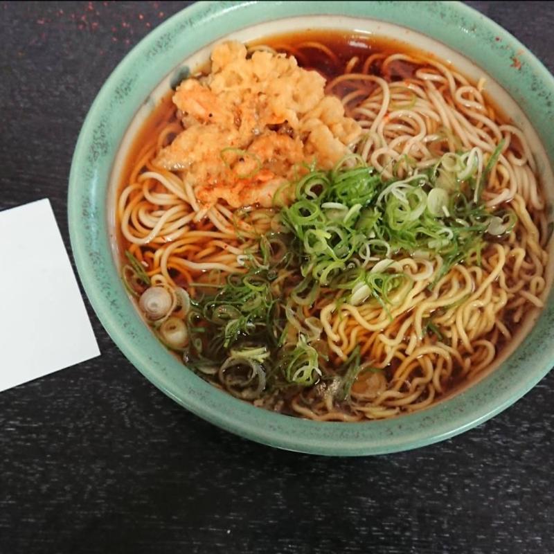 ミックス（うどん＋中華そば）(長命うどん 浅井店 （ちょうめいうどん）)