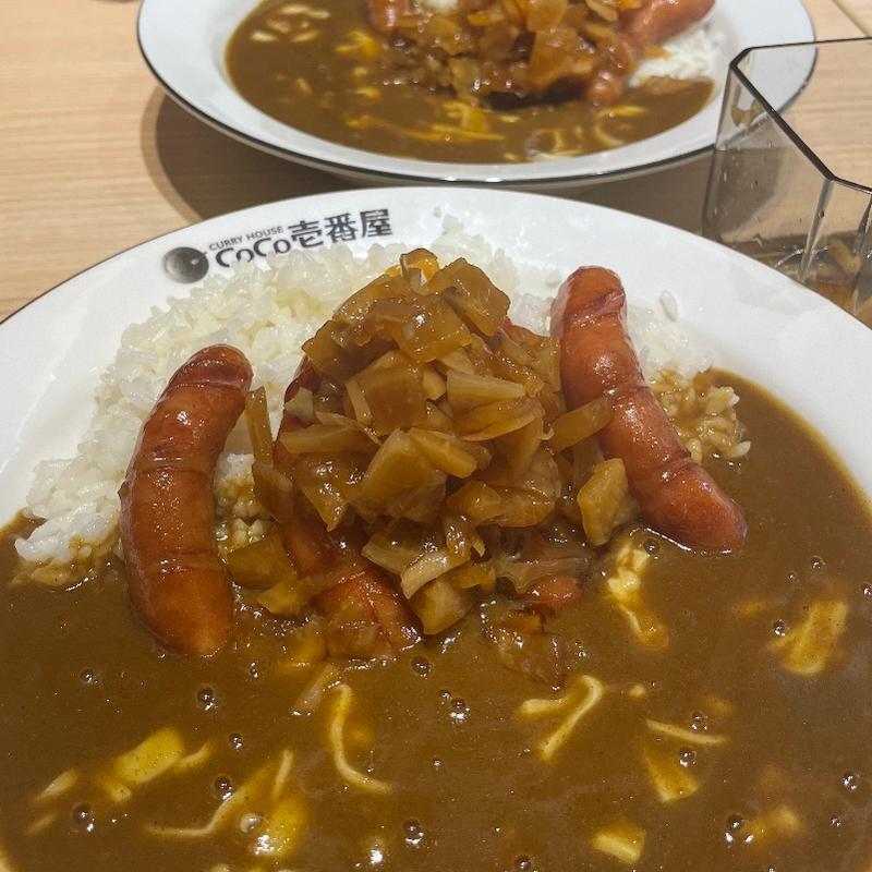ソーセージカレー　チーズミックス(Curry house coco ichibanya )