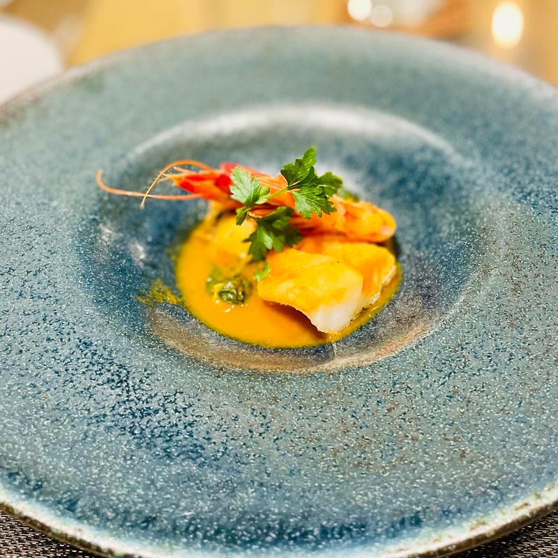 車海老・アコウ・鮑のカチュッコ(カフェ・レストラン＆バー 舷GEN)