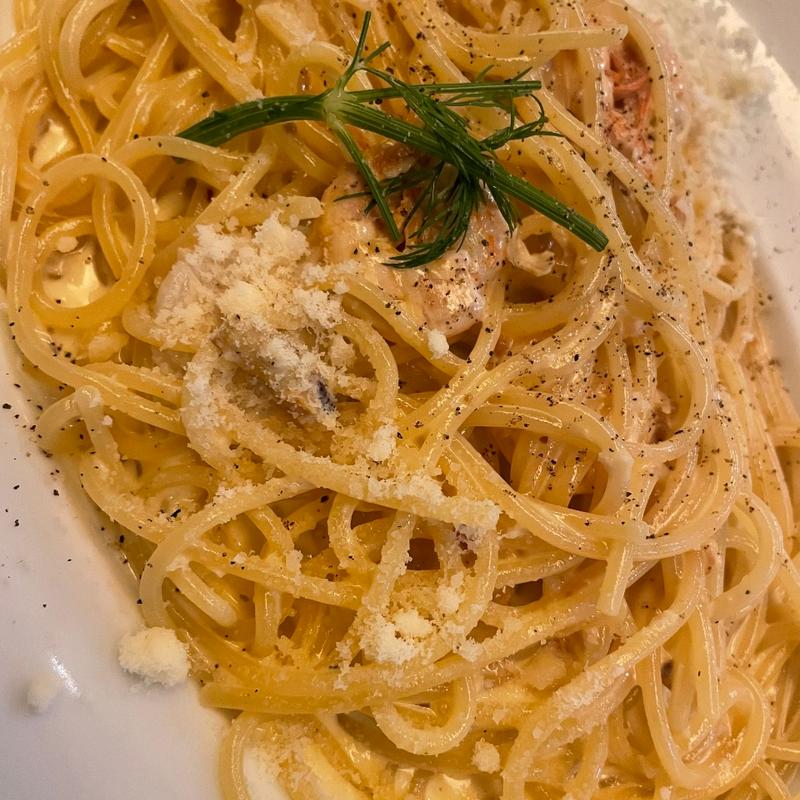 ホタテと海老のレモンクリームパスタ(TO THE HERBS アクアシティお台場店)