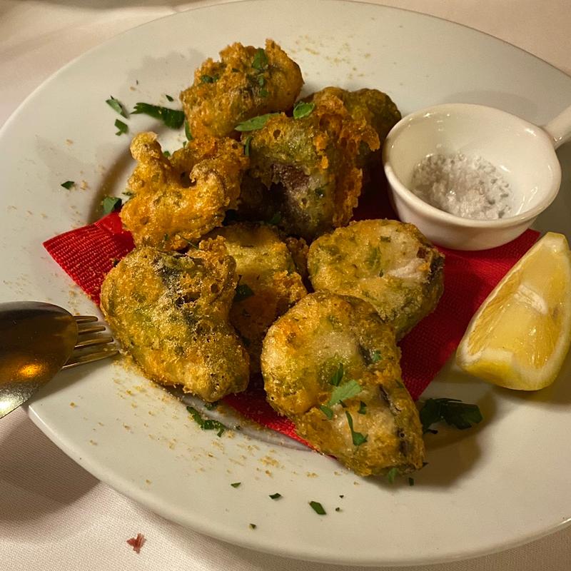 鰆と椎茸の岩海苔フリット(トラットリア タンタボッカ （trattoria Tanta Bocca）)