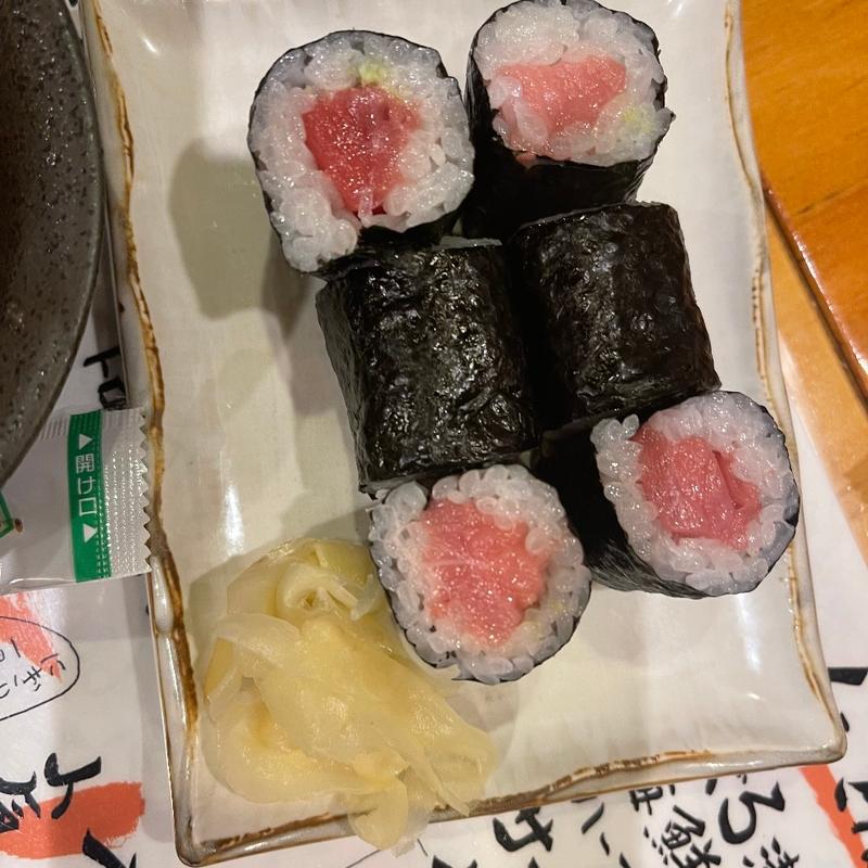 トロ鉄火巻き(地魚酒場 魚八商店 京橋店)