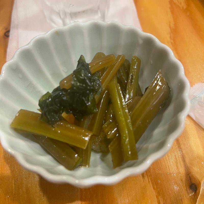 葉わさびツンツン漬け(地魚酒場 魚八商店 京橋店)