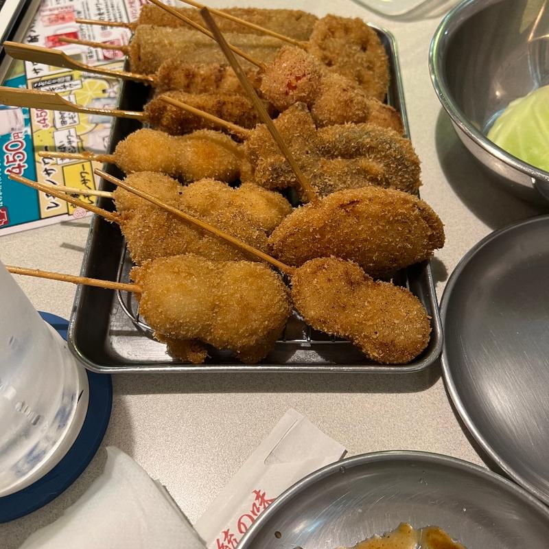 串カツ(串カツ田中 梅ヶ丘店)