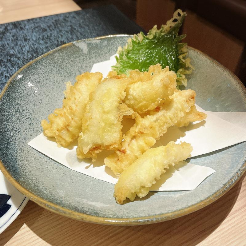 天ぷら盛り合わせ(肉やきとだしと博多うどん中目黒はし田)