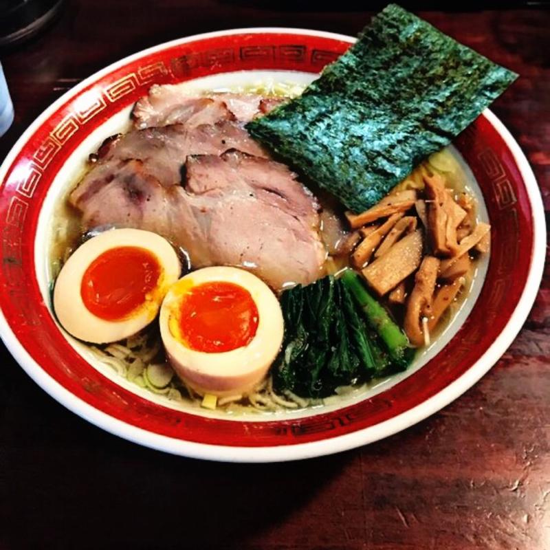 特性醤油平打麺(懐や )