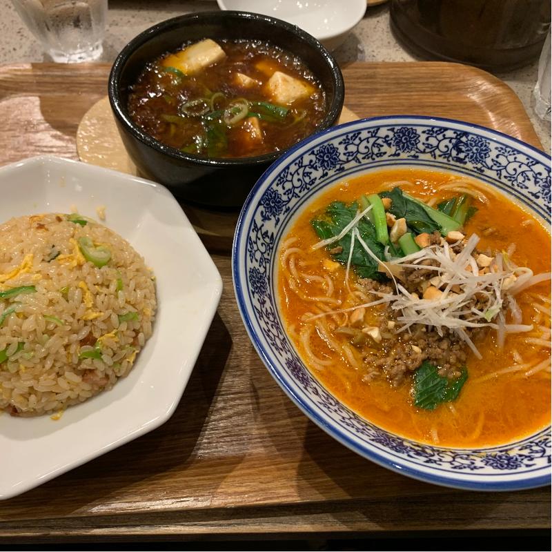 坦々麺+麻婆豆腐(上海常 名古屋店 （【旧店名】上海新天地イオン熱田店）)