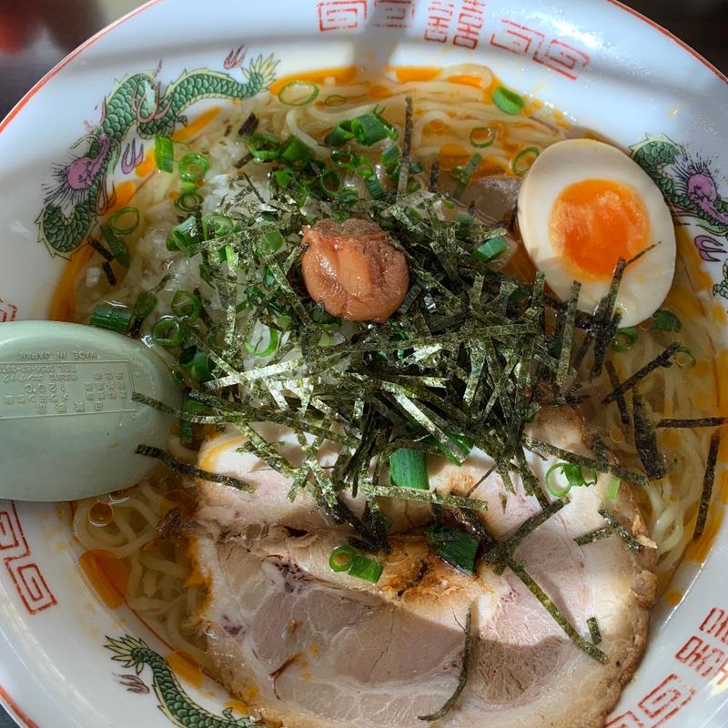 冷たいらーめん(岡山らぁめん　麺屋照清 （メンヤショウセイ）)