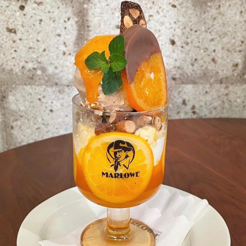 ショコラオレンジパフェ(マーロウ 三軒茶屋店)