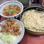 肉汁うどん+ミニパンチ丼(山田うどん食堂 作谷店 )