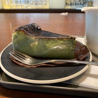 抹茶バスクチーズケーキセット(PRONTO かわぐちキャスティ店)
