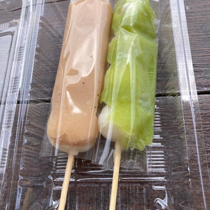 くるみ団子、ずんだ団子(浄土平レストハウス)