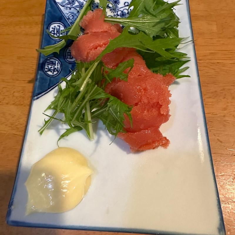 博多の辛子明太子(炭火串焼わらじや 京橋本店)