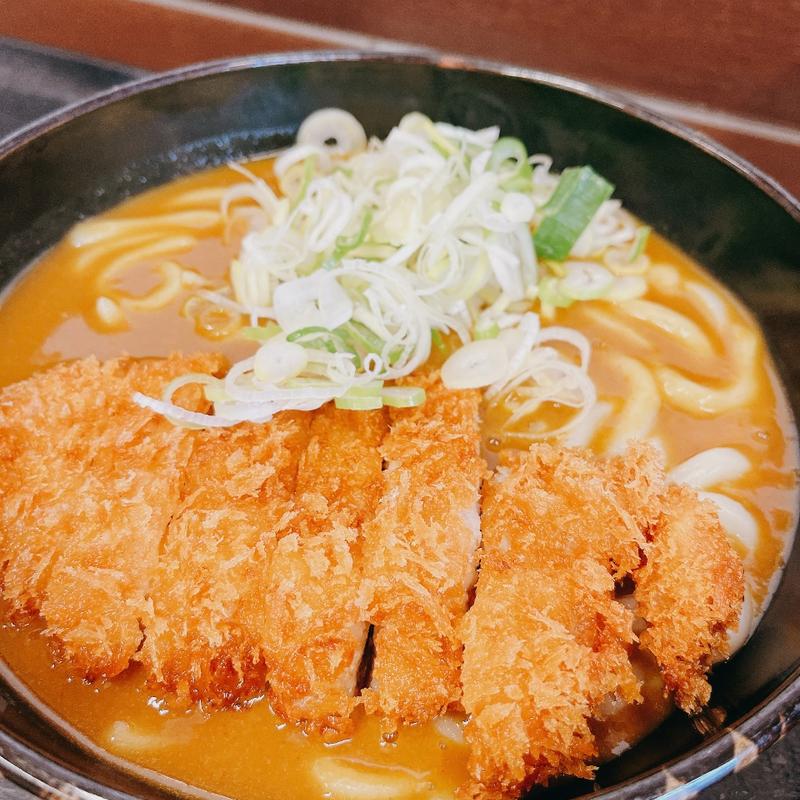 ポークカツカレーうどん(お弁当のヒライ)