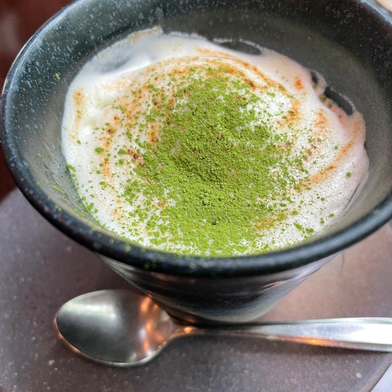 抹茶の焼きミルク(珈琲 森の時計)