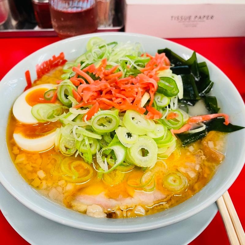 海老塩ラーメン＋コロチャー＋トッピング4種(ラーメン 山岡家 羽生店)