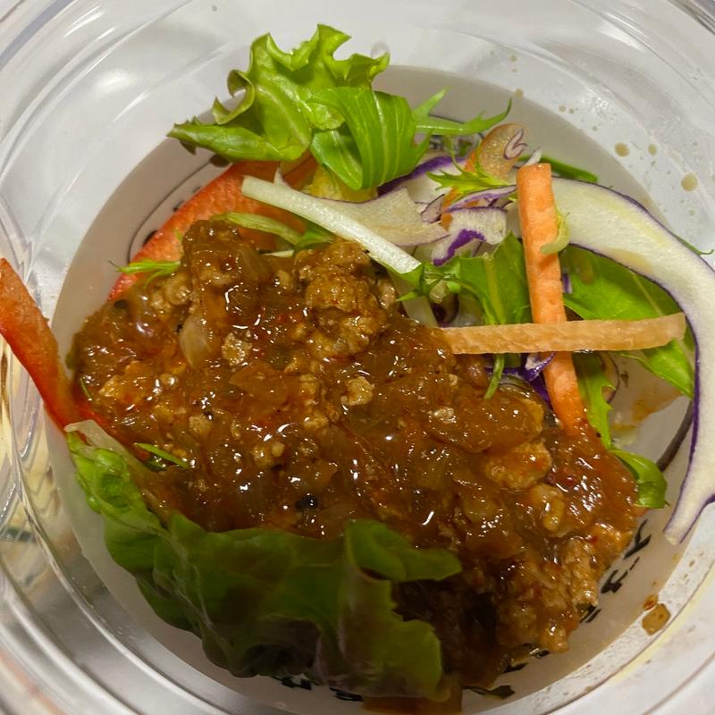 シェイク坦々サラダ(丸亀製麺西宮前浜)