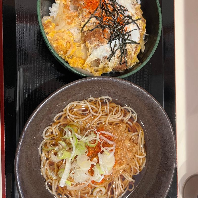 蕎麦カツ丼セット(あんかけ太郎 長者町店)
