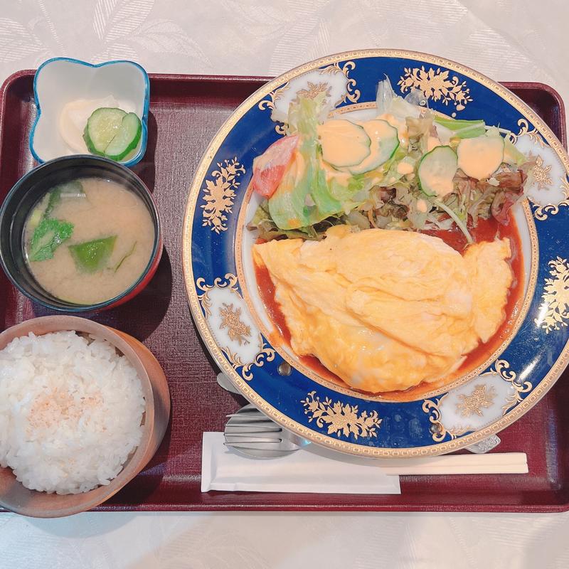 オムハンバーグ(レストラン ヒルサイドテラス 百合ヶ丘)