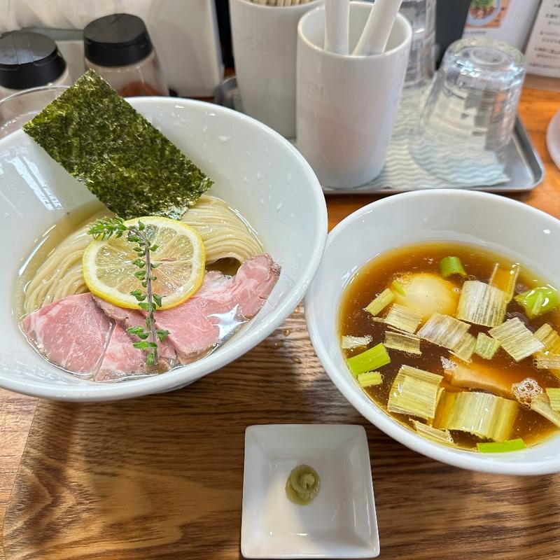 醤油味玉昆布水つけ麺(ユナイテッド ヌードル アメノオト)