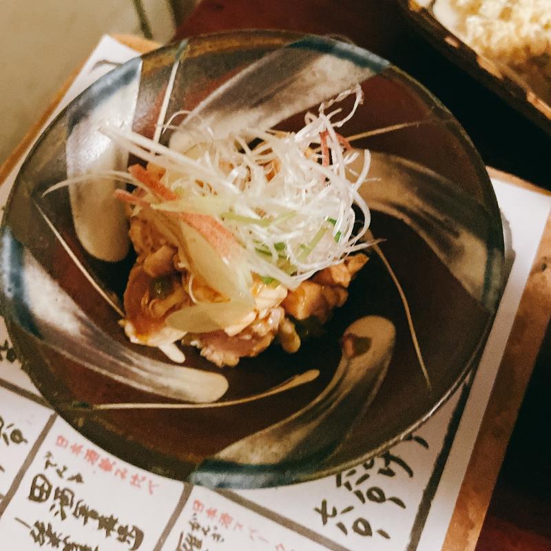 朝引きささみのワサビ和え(粋なおつまみとお酒 にこ)