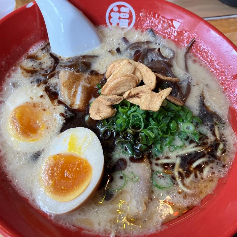 マー油ラーメン味玉トッピング(福の軒)