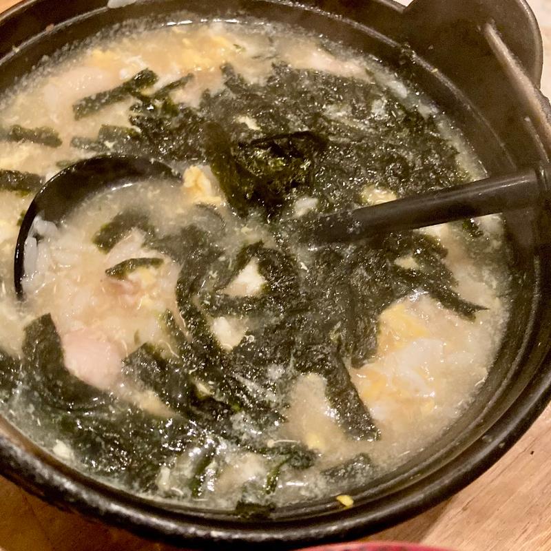 鳥だしのおじや(うかれ金時)