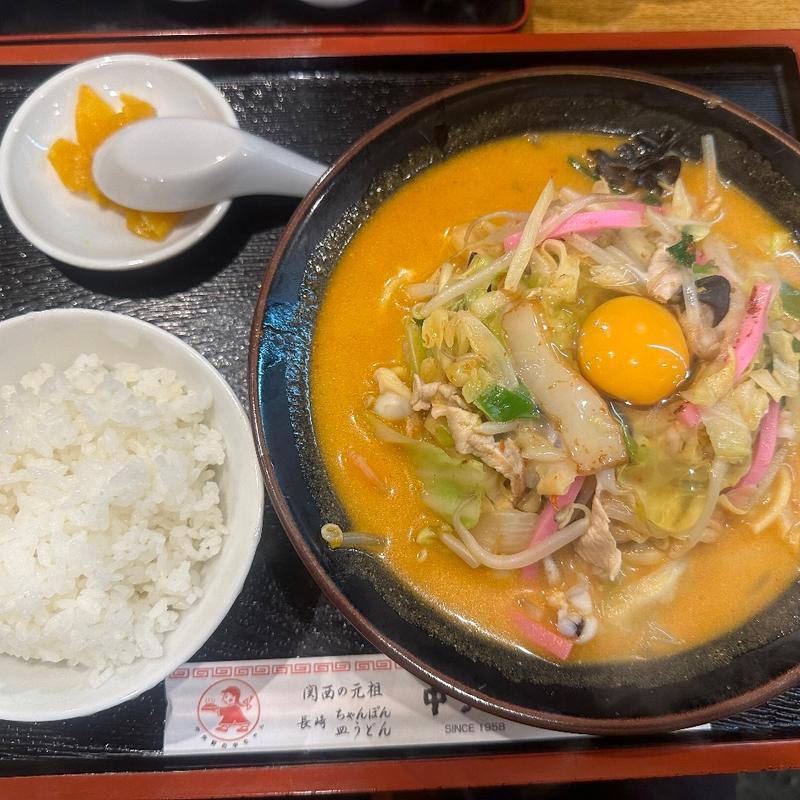 ラーちゃんぽん定食(中央軒 なんばウォーク西店 （チュウオウケン）)