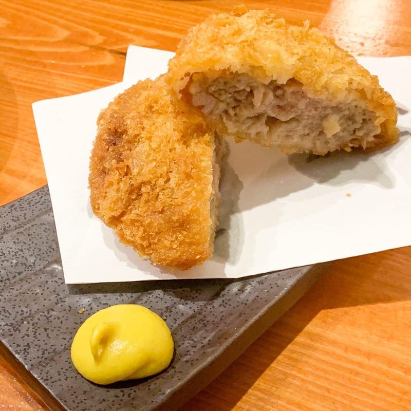 あぐー豚メンチ(沖縄酒場 波南)