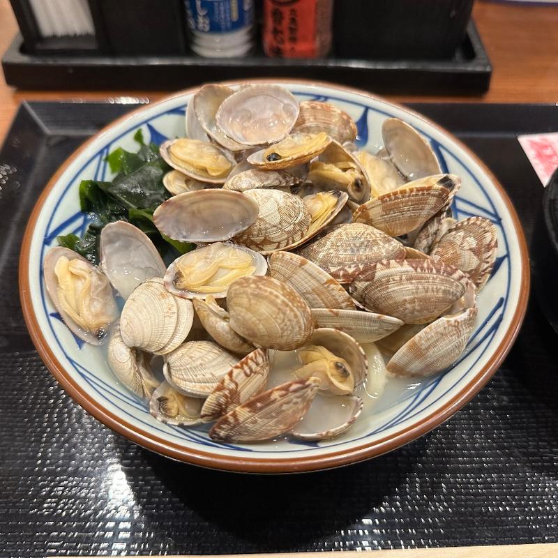 あさりうどん(丸亀製麺川崎津田山)