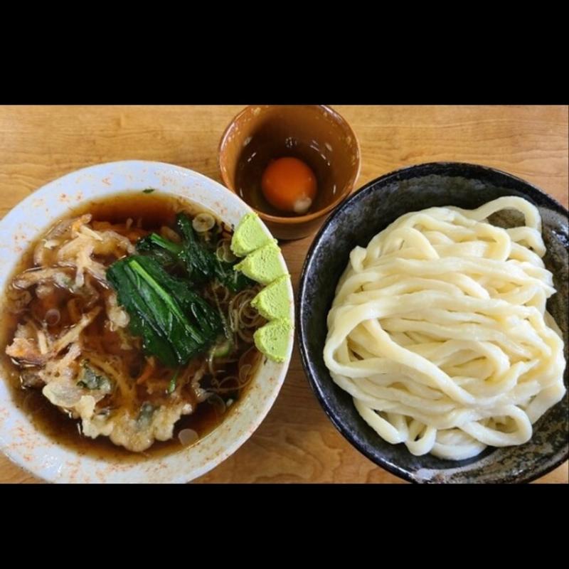 ひたし天ぷらうどん(すゞや食堂)