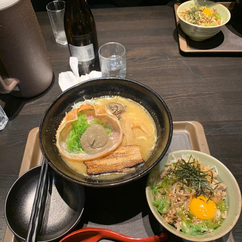 かにみそたっぷり濃厚塩らーめん(麺匠かぐや)