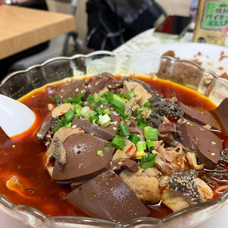 香辣血【アヒルの血】(上海小吃)