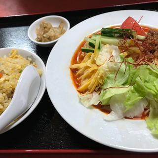 冷やし担々麺炒飯セット(石山飯店 )