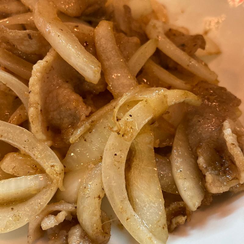 豚肉の生姜焼き(居酒屋 ずぶ)