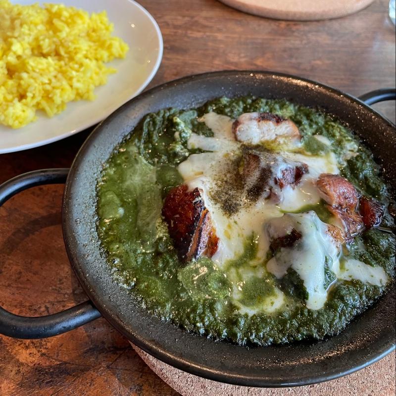 ほうれん草　チキンカレー　チーズ(TOMATO or SPINACH by YOGORO)
