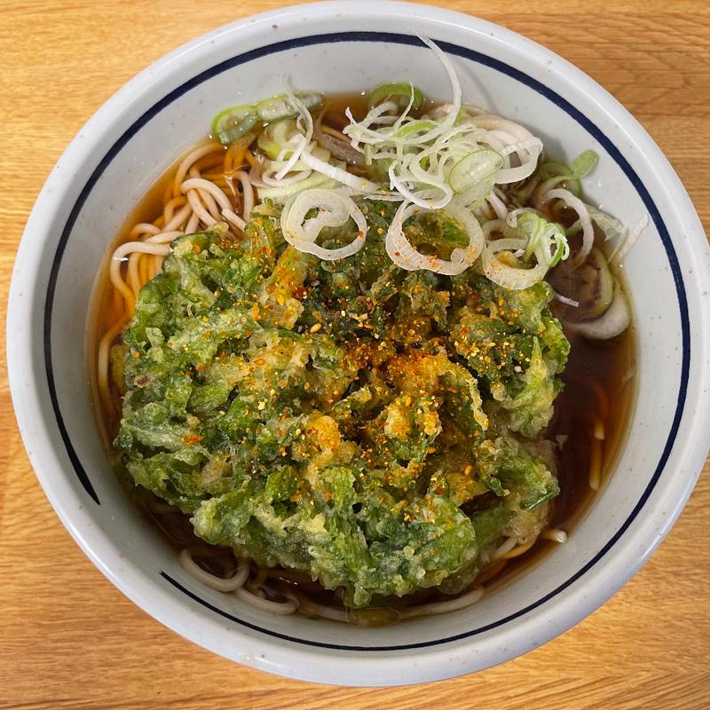 春菊天そば(駅そば)