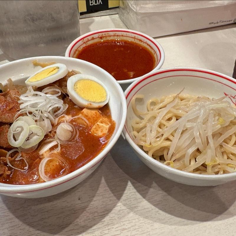 半蒙古丼セット・冷し味噌ラーメン(蒙古タンメン中本 高田馬場店 （もうこたんめんなかもと）)
