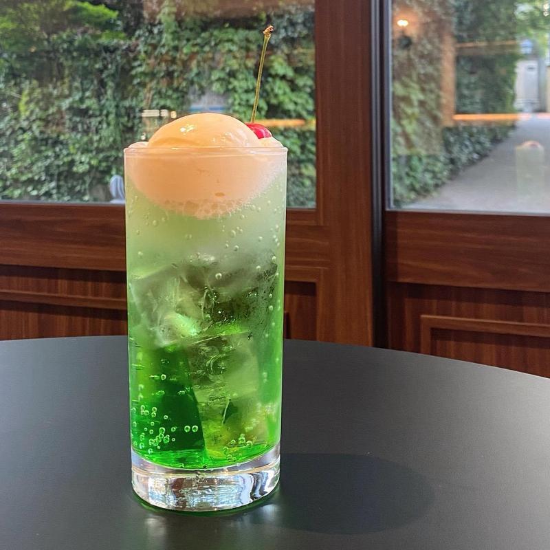 クリームソーダ メロン(茶珈堂)