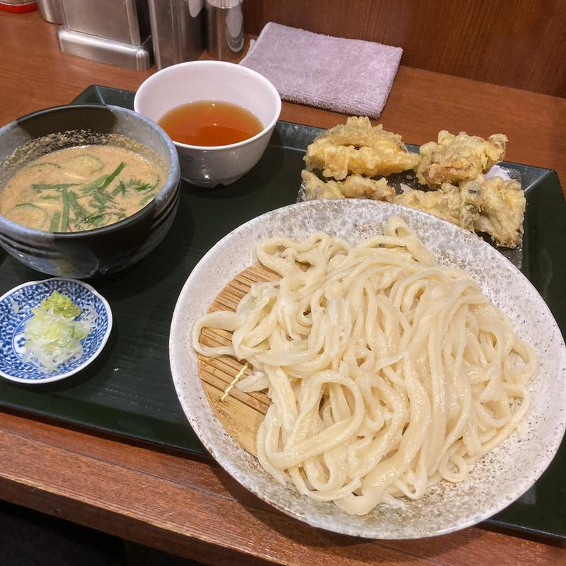 冷汁うどん(武蔵野うどん 竹國 川越池辺店)