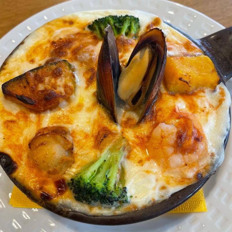 魚介とかぼちゃの溢れクリームドリア(ココス 浜松高林店 )