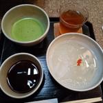 葛きり抹茶つき