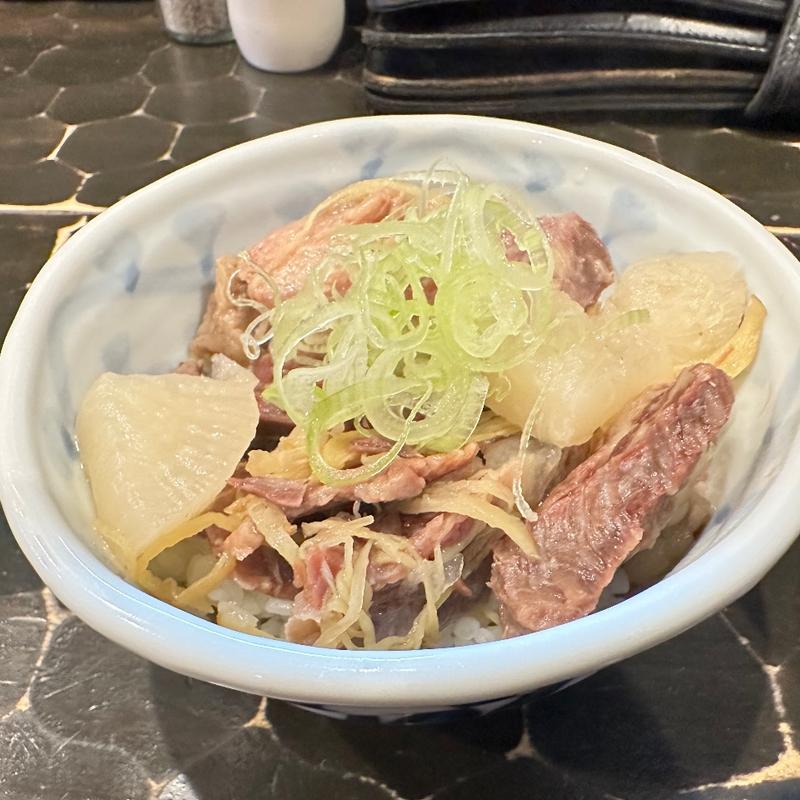牛スジライス(特級鶏蕎麦龍介もてぎ)