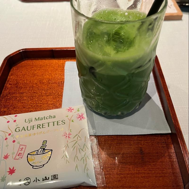 抹茶クリームティー(冷)(丸久小山園 西洞院店 （茶房 元庵）)